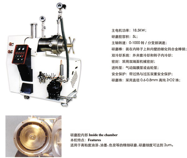 ZSWS-5棒銷式砂磨機(jī) 錐形砂磨機(jī) 納米級砂磨機(jī)