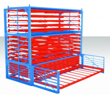 河北薄板貨架存儲(chǔ)板材、家具板、彩鋼板 正耀抽屜式板材貨架