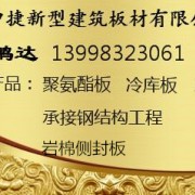 沈陽(yáng)中捷聚氨酯板巖棉側(cè)封板冷庫(kù)板有限公司